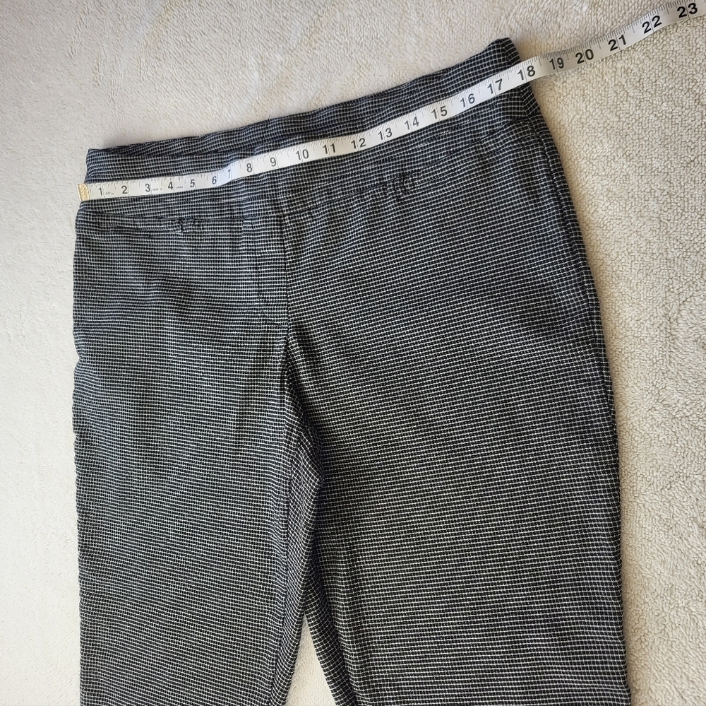 Hilary Radley Pull-On Pants Black/White Squared Print Women's Size 16 - Picture 4 of 6